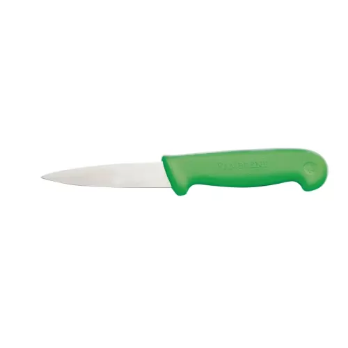 Prepara Paring Knife 3.5in Stainless Steel Blade Green Handle - pack size 1