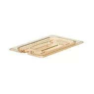 Cambro Gastronorm Notched Lid High Heat 1/4 Amber Polycarbonate - pack size 1
