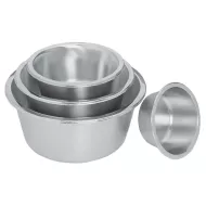 Mixing Bowl Flat Bottomed Stainless Steel 1ltr 15cm - pack size 1