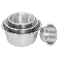 Mixing Bowl Flat Bottomed Stainless Steel 8ltr 30cm - pack size 1