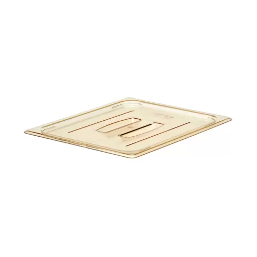 Cambro Gastronorm Plain Lid High Heat 1/2 Amber Polycarbonate - pack size 1