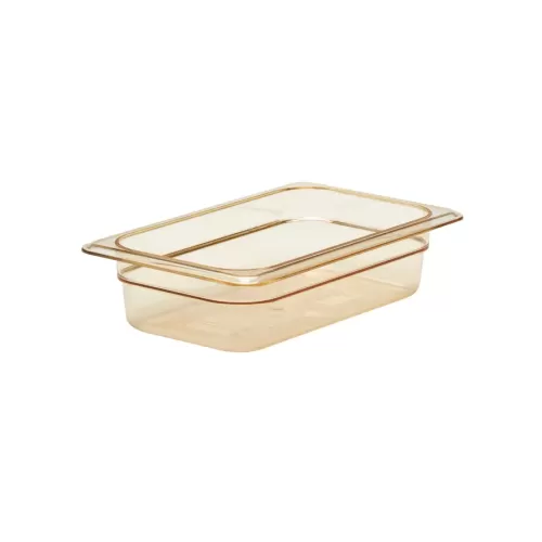 Cambro Gastronorm Container High Heat 1/4 Amber Polycarbonate 162x65mm - pack size 1