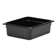 Cambro Gastronorm Container 1/2 Black Polycarbonate 265x100mm - pack size 1