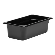 Cambro Gastronorm Container 1/3 Black Polycarbonate 176x100mm - pack size 1