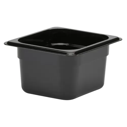 Cambro Gastronorm Container 1/6 Black Polycarbonate 162x100mm - pack size 1