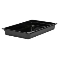 Cambro Gastronorm Container 1/1 Black Polycarbonate 325x65mm - pack size 1