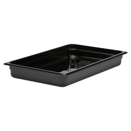Cambro Gastronorm Container 1/1 Black Polycarbonate 325x65mm - pack size 1
