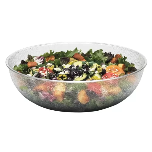 Cambro Camwear Polycarbonate Round Clear Pebbled Bowl 38.1cm 10.6 Litre - pack size 1
