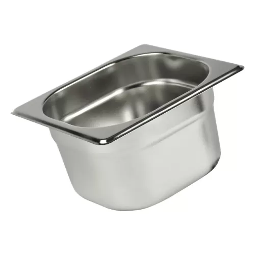 Prepara Stainless Steel 1/6 Gastronorm Pan 100mm - pack size 1