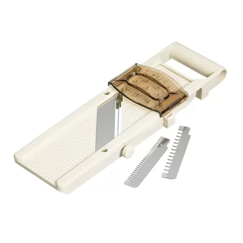 KitchenCraft Cream Japanese Mandolin Slicer 31.2x9cm - pack size 1