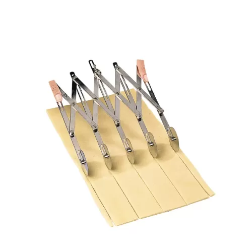 Thermo Hauser Extendable Dough Cutter Stainless Steel 5 Wheels 51cm - pack size 1
