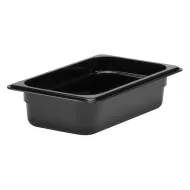 Cambro Gastronorm Container 1/4 Black Polycarbonate 162x65mm - pack size 1