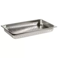 Prepara Stainless Steel Perforated 1/1 Gastronorm Pan 100mm - pack size 1