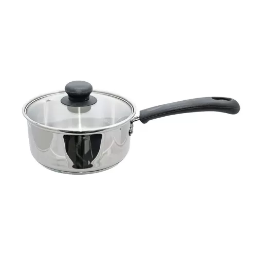 Prepara Saucepan Stainless Steel 18cm Dia Glass Lid - pack size 1