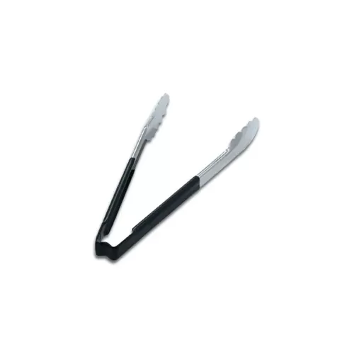 Prepara Tongs Springless Design Stainless Steel 24cm Black Handle - pack size 1