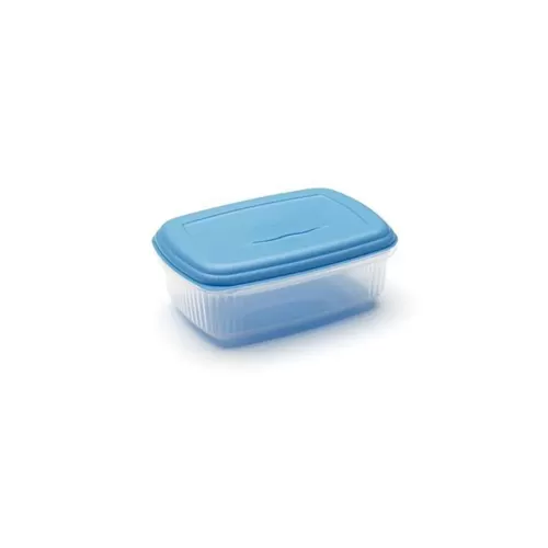 Addis Seal Tight Foodsaver Rectangular Clear Container With Blue Lid 2 Litre - pack size 6