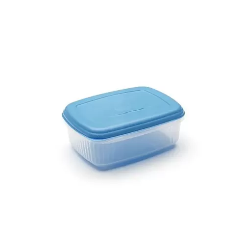 Addis Seal Tight Foodsaver Rectangular Clear Container With Blue Lid 3 Litre - pack size 1