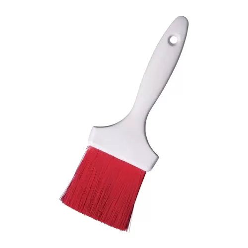 Flat Pastry Glazing Brush Red 75mm - pack size 1