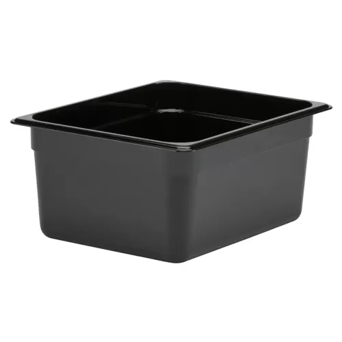 Cambro Gastronorm Container 1/2 Black Polycarbonate 265x150mm - pack size 1