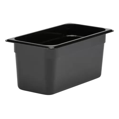 Cambro Gastronorm Container 1/3 Black Polycarbonate 176x150mm - pack size 1
