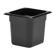 Cambro Gastronorm Container 1/6 Black Polycarbonate 162x150mm - pack size 1