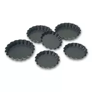 Matfer Bourgeat Exopan Fluted Tartlet 8 x1.2cm Non-Stick - pack size 1