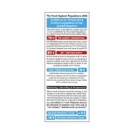 Mileta Kitchen Food Safety Sign - Cook Chill Safety Guidelines Notice Vinyl Sign 100x2500mm - pack size 1