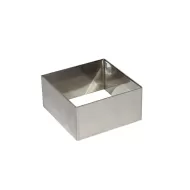 Matfer Bourgeat Square Cake Mould Stainless Steel 5.6x5.6x3cm - pack size 4
