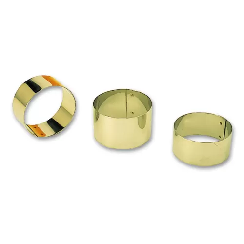 Matfer Bourgeat Round Cake Mould Stainless Steel 6x3cm - pack size 4