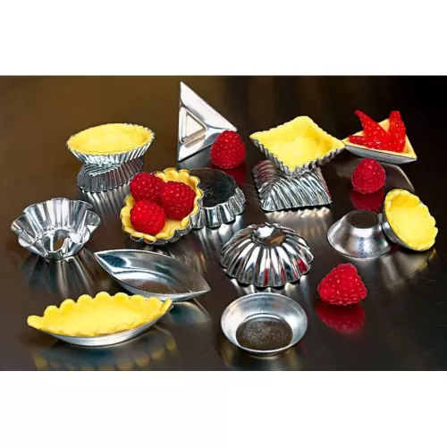 Matfer Bourgeat Petits Fours Moulds Assorted Shapes Tin Plate - pack size 1