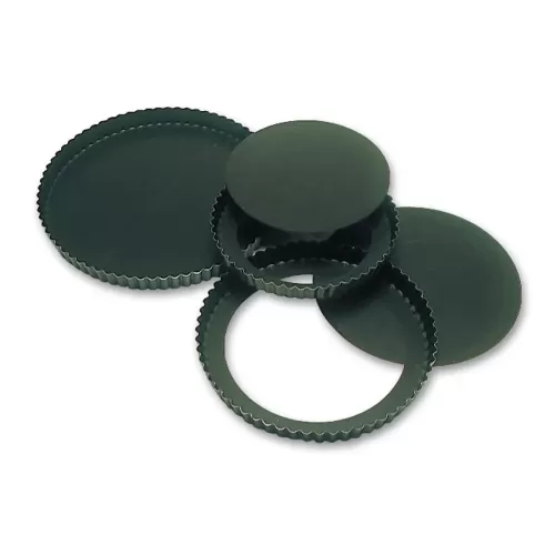 Matfer Bourgeat Exopan Fluted Quiche Tin Loose Base 28x2.5cm Non-Stick - pack size 1