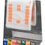 DayMark Portion Bag Saturday Orange 165x178mm - pack size 1