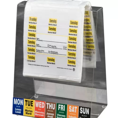 DayMark Portion Bag Tuesday Yellow 165x178mm - pack size 1