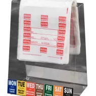 DayMark Portion Bag Wednesday Red 165x178mm - pack size 1