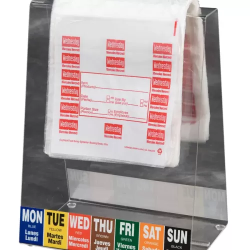 DayMark Portion Bag Wednesday Red 165x178mm - pack size 1