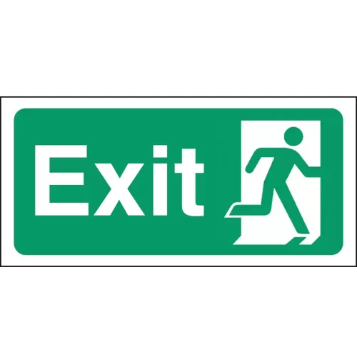Mileta Safety Sign - Fire Exit 30x15cm - pack size 1