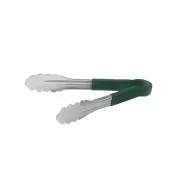Prepara Tongs Stainless Steel 24cm Green Non Slip Handle - pack size 1