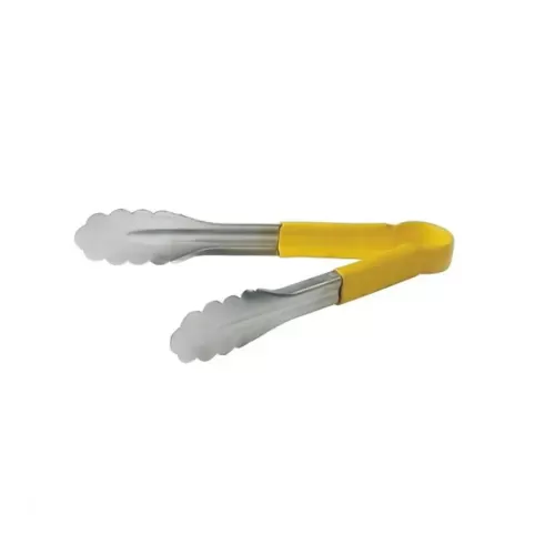 Prepara Tongs Stainless Steel 24cm Yellow Non Slip Handle - pack size 1