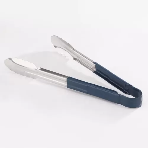 Prepara Tongs Stainless Steel 30cm Blue Non Slip Handle - pack size 1