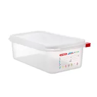 Araven Polypropylene Airtight Container Gastronorm 1/3 4ltr With ColourClips and Label - pack size 1