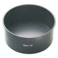 MasterClass Non-Stick Carbon Steel Round Loose Base Deep Cake Pan 30cm - pack size 1