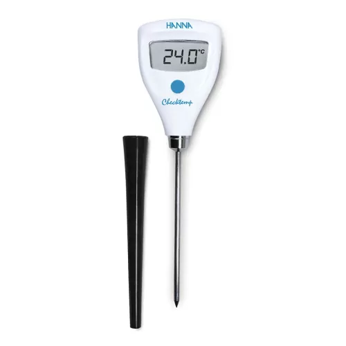 Hanna Checktemp Pocket Thermometer Digital With Stainless Steel Penetration Probe - pack size 1