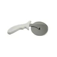 Pizza Cutter White Handle Stainless Steel Blade 4in - pack size 1