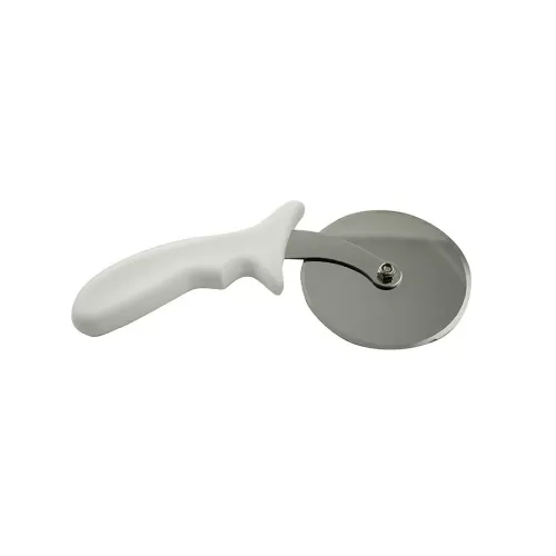 Pizza Cutter White Handle Stainless Steel Blade 4in - pack size 1