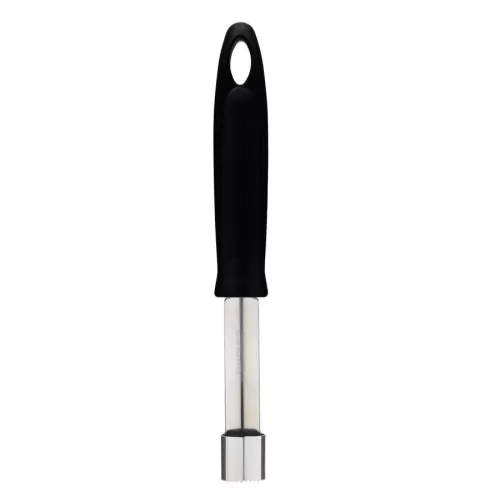 KitchenCraft Stainless Steel Black Handled Apple Corer 20.6cm - pack size 1