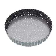 MasterClass Crusty Bake Non-Stick Fluted Round Quiche Tin 25cm - pack size 6