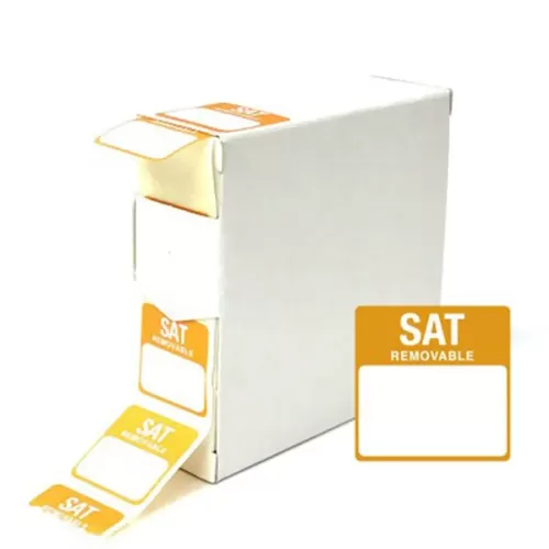 Mileta Square Removable Label Saturday - pack size 1