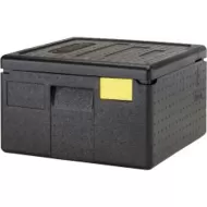 Cambro Go Box Pizza Carrier Holds 4 Pizzas With Strap Black Polypropylene - pack size 1