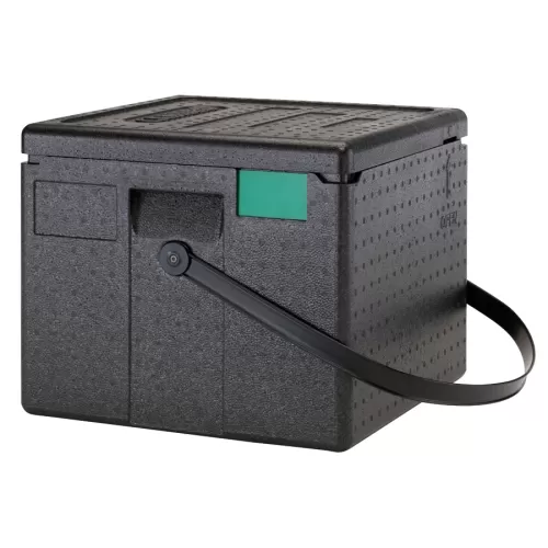 Cambro Go Box Pizza Carrier Holds 6 Pizzas With Strap Black Polypropylene - pack size 1