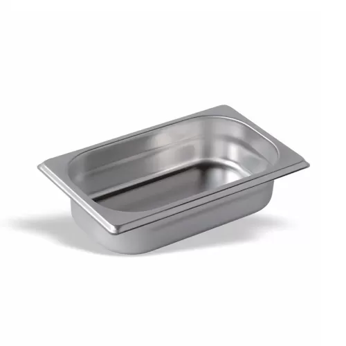 Pujadas Pan 1/4 Gastronorm 18/10 Stainless Steel 65mm - pack size 1